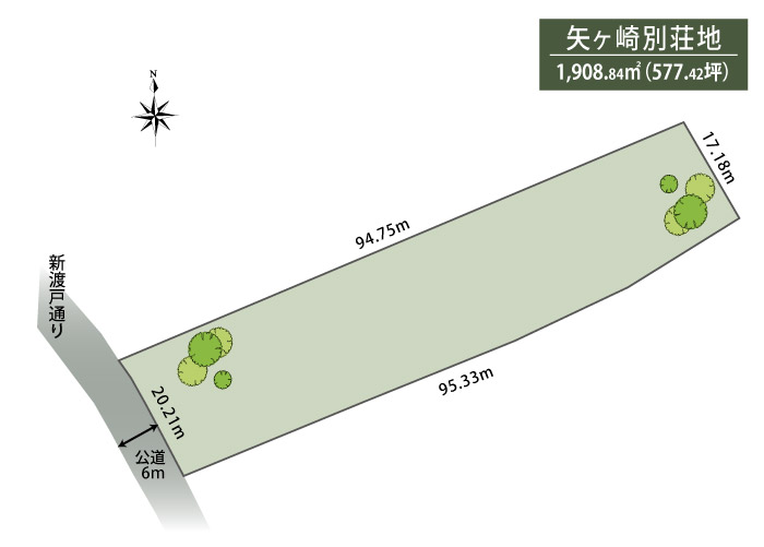 【地形図】矢ヶ崎別荘地